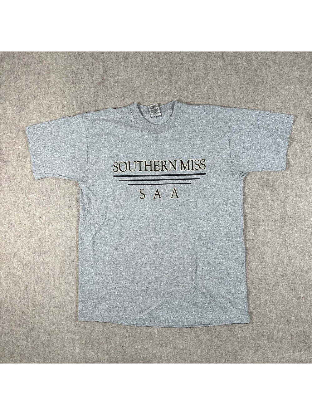 VTG Southern Miss SAA T-shirt Gray XL Single Stitch USA Made